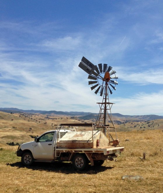 little windmill Adnamira with truck