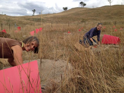 happy planters Lisa and Millie
