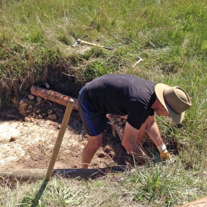 Cam wiring up the logs to the undercut
