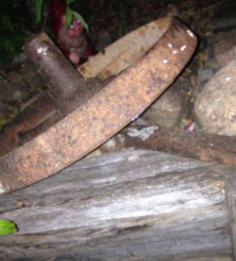 termite-ridden sleeper wall